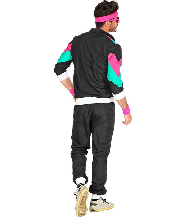 Disco Trainingspak Jaren 80 Zwart