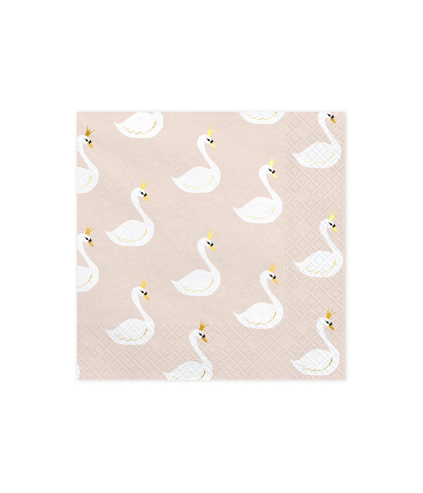 Servetten zwaan (20st) Lovely Swan