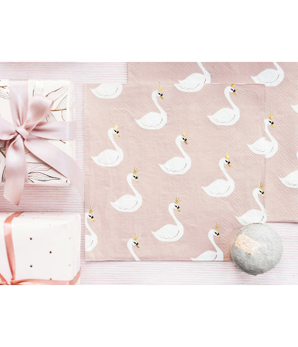 Servetten zwaan (20st) Lovely Swan