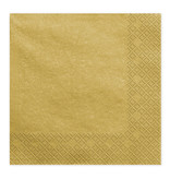 Metallic Gouden Servetten 20 stuks