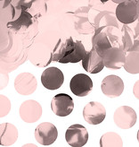Confetti rond folie rose goud 15gr