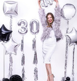 Folie Ballon Bal Metallic Zilver 40cm