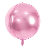 Folie Ballon Bal Metallic Lichtroze 40cm