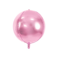Folie Ballon Bal Metallic Lichtroze 40cm