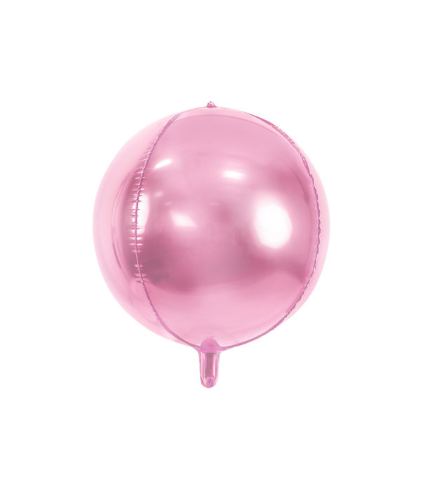 Folie Ballon Bal Metallic Lichtroze 40cm
