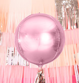Folie Ballon Bal Metallic Lichtroze 40cm