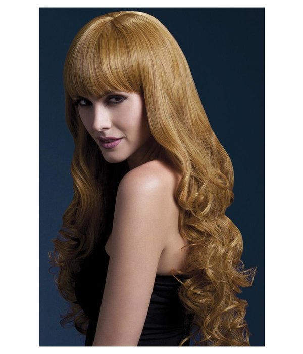 Lange Pruik Isabelle Kastanjebruin