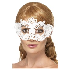 Kanten Oogmasker Bloemen Wit