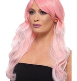 Lange Pruik Ombre Roze