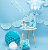 Folieballon Ster lichtblauw It's a boy 48cm