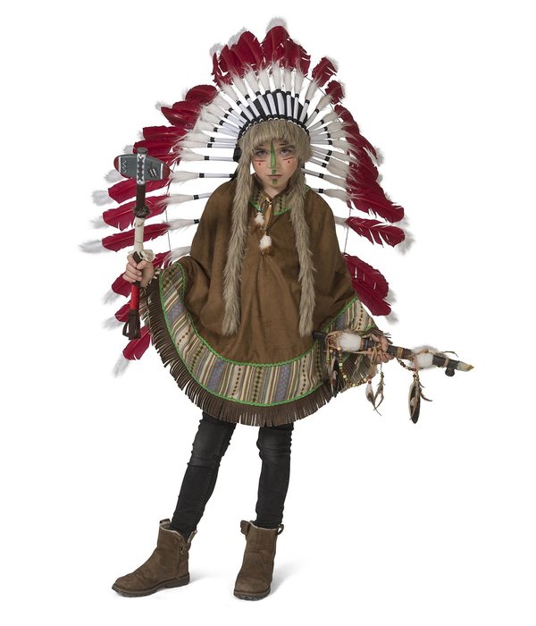 Indianen Poncho Kind Mika