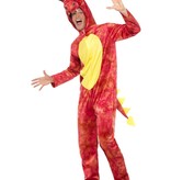 Rode Draken Onesie Volwassenen