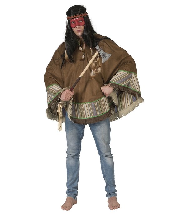 Indianen Poncho Man Tumu