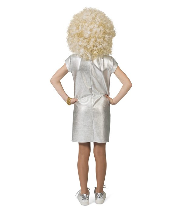 Disco Jurkje Zilver Meisje