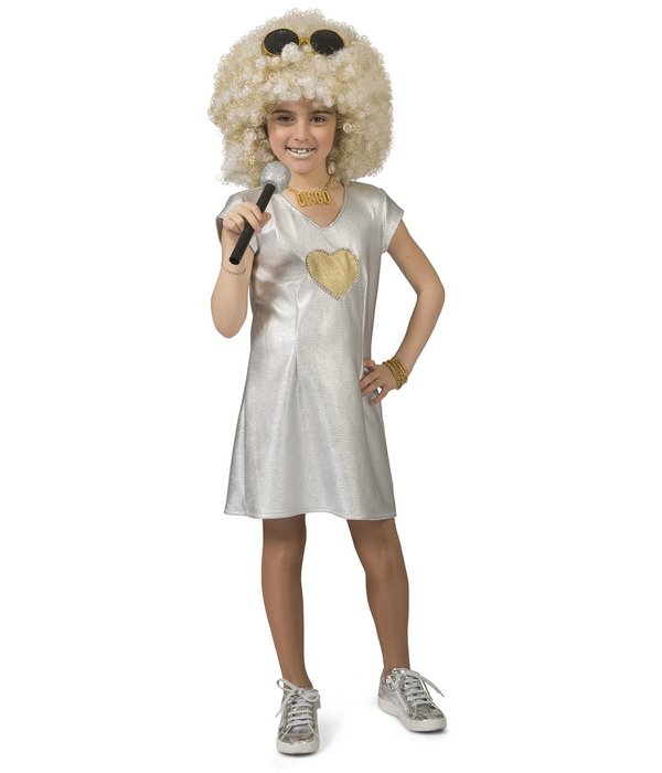 Disco Jurkje Zilver Meisje