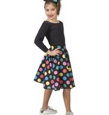 Rock 'n Roll Gestippelde Rok Meisje