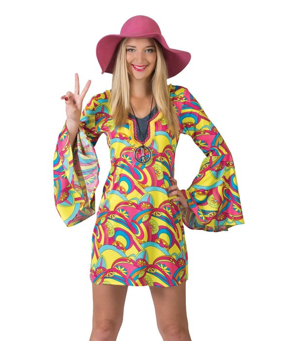 Hippie Jurk Groovy Kort Hannah