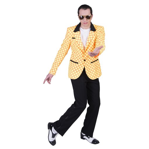 Rock 'n Roll Colbert Geel/Oranje Geblokt