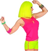 80's Top Neon Roze
