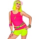 80's Top Neon Roze