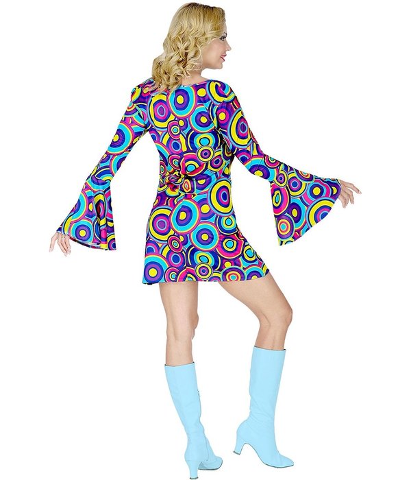 Jaren 70 Groovy Jurk Cirkels