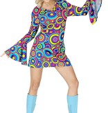 Jaren 70 Groovy Jurk Cirkels