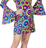Jaren 70 Groovy Jurk Cirkels