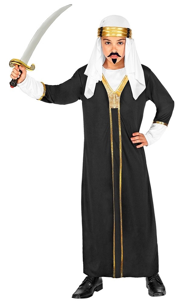 Sultan Kostuum Kind Zwart afbeelding