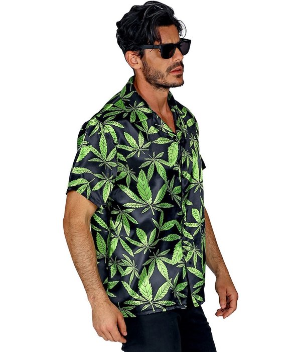 Blouse met Cannabis Print