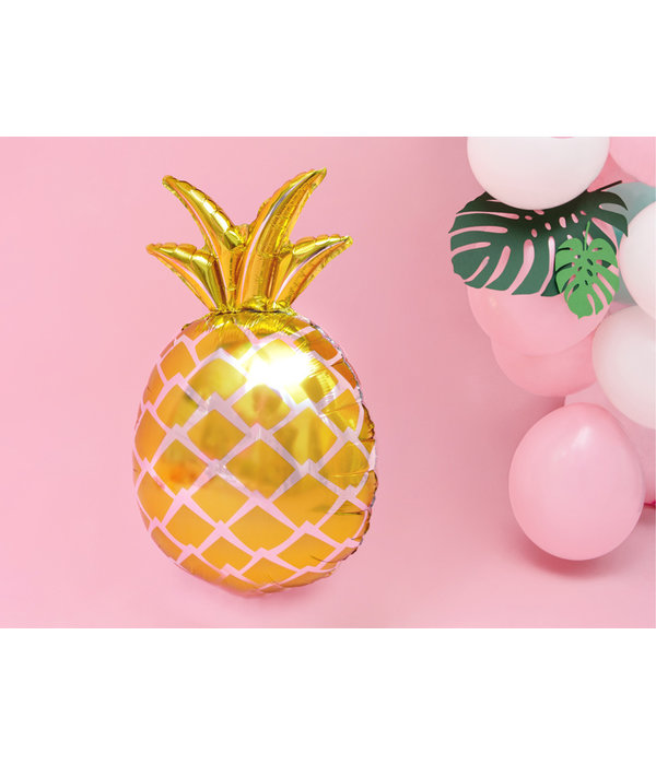 Folieballon metallic Ananas