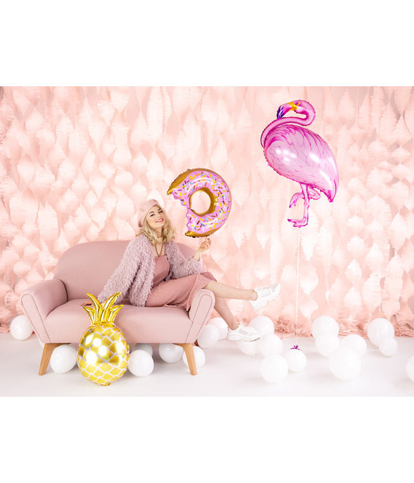 Folieballon metallic Ananas