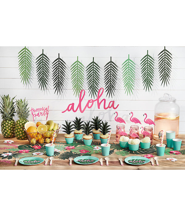 Toppers Flamingo set 6 stuks