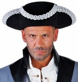 Elite hoed captain zilveren rand