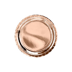 Ronde feestborden rose goud 6 stuks