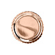 Ronde feestborden rose goud 6 stuks