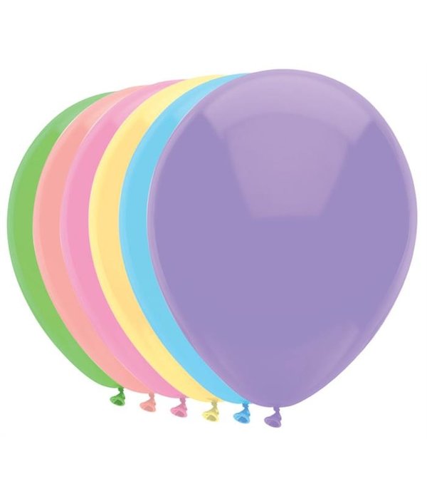 Ballonnen Pastel mix 10 st. 30 cm