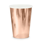 Rose gouden feest bekers 6 stuks