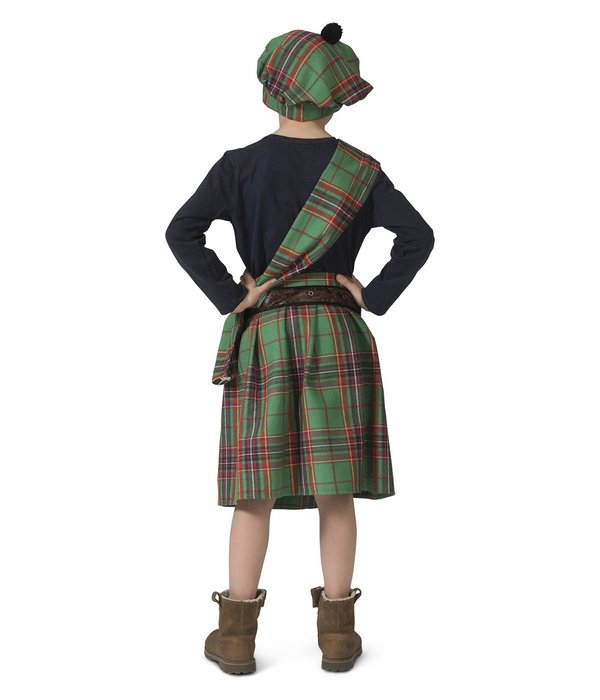 Schots Highlander Kostuum Groen Kind