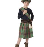 Schots Highlander Kostuum Groen Kind