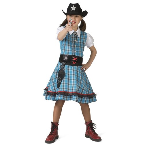Cowgirl Kostuum Blue Bird Meisje
