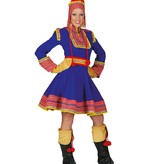 Laplandse Vrouw Traditioneel Kostuum