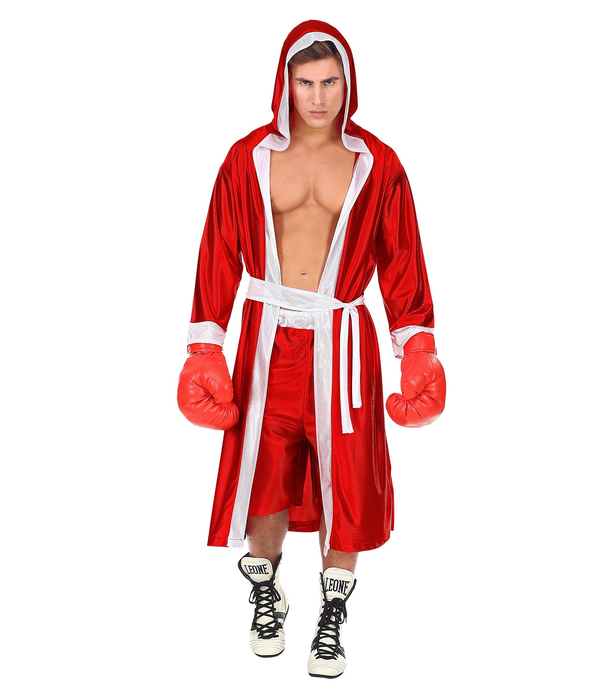Bokser kostuum rood