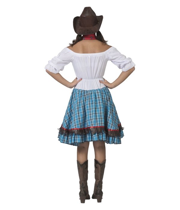 Cowgirl Jurk Abby Blauw
