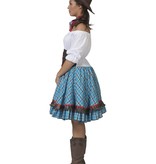 Cowgirl Jurk Abby Blauw