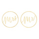 Houten Hangdecoratie "Mr" & "Mrs"