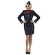 Stewardess Kostuum Fiona Donkerblauw