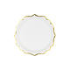 Witte Bordjes met Gouden rand