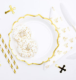 Witte Bordjes met Gouden rand