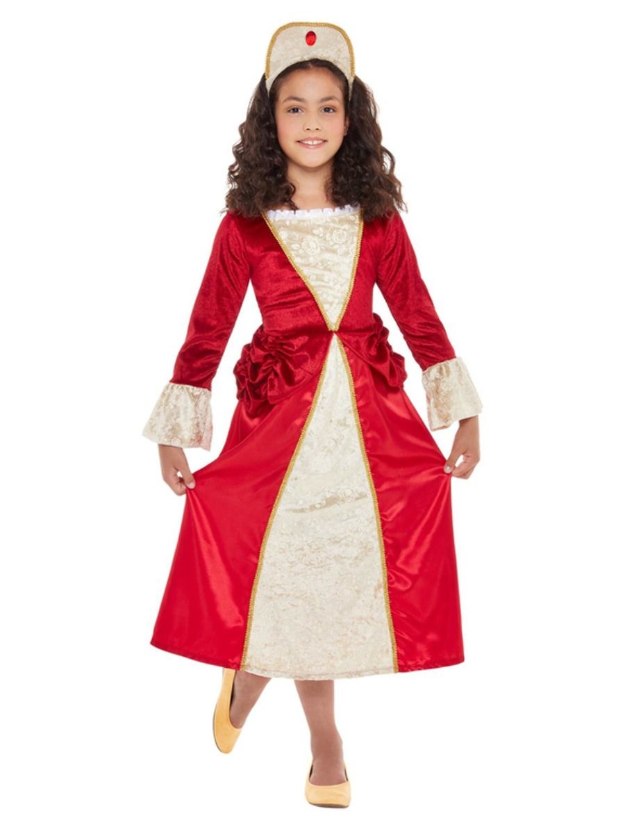 Tudor Prinsessenjurk Rood afbeelding