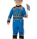 Race Kostuum Peuter Blauw